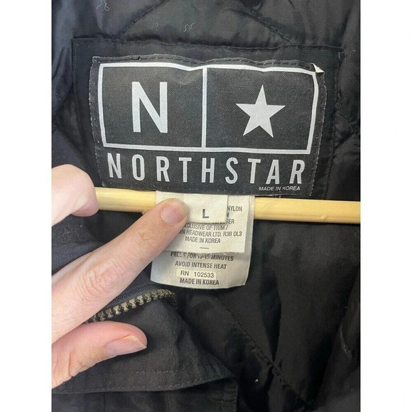 Vintage NorthStar Indy Racing Snowmobile Ski Jacket Winter Snow Coat Mens Large - Picture 2 of 6